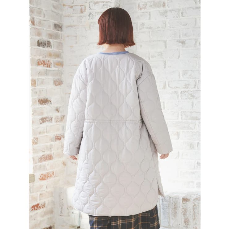 ひょうたんステッチキルトロングコート | Re-J＆SUPURE | 詳細画像6 