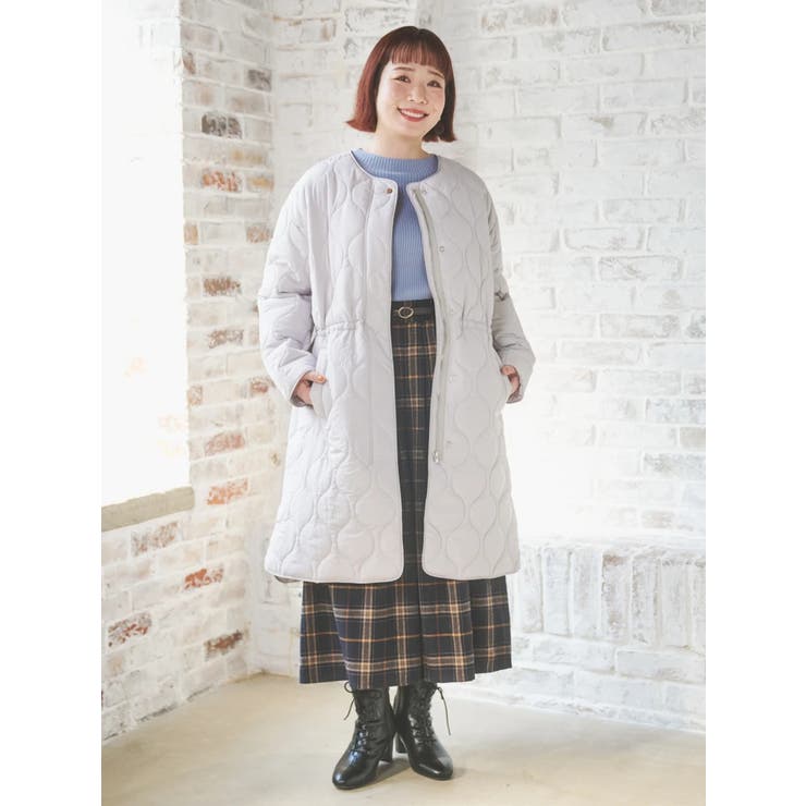 ひょうたんステッチキルトロングコート | Re-J＆SUPURE | 詳細画像9 