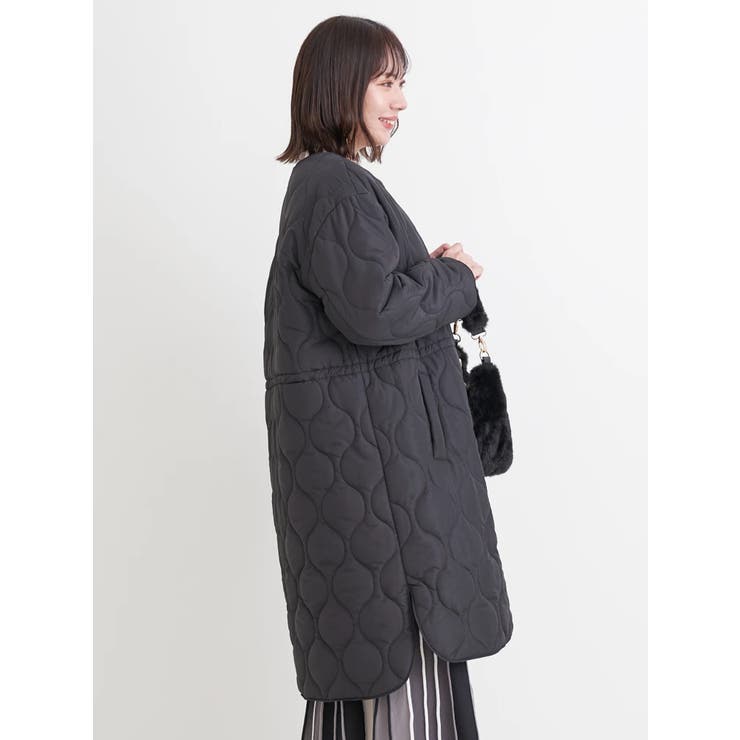 ひょうたんステッチキルトロングコート | Re-J＆SUPURE | 詳細画像16 