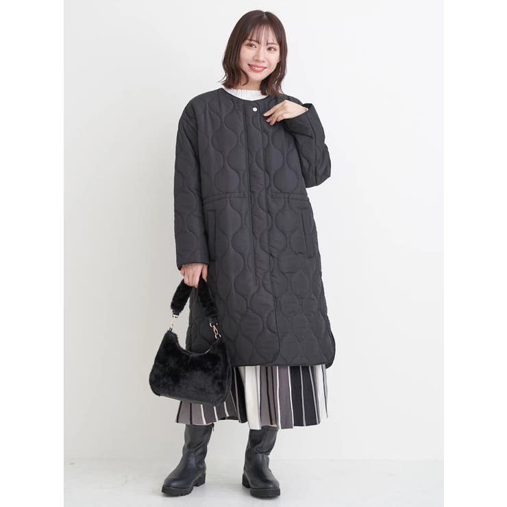 ひょうたんステッチキルトロングコート | Re-J＆SUPURE | 詳細画像18 