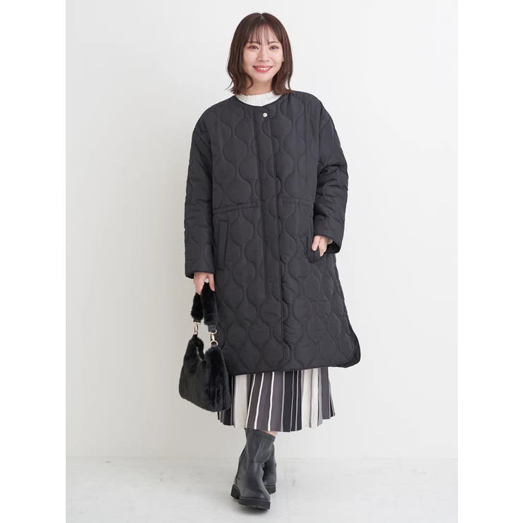 ひょうたんステッチキルトロングコート | Re-J＆SUPURE | 詳細画像20 