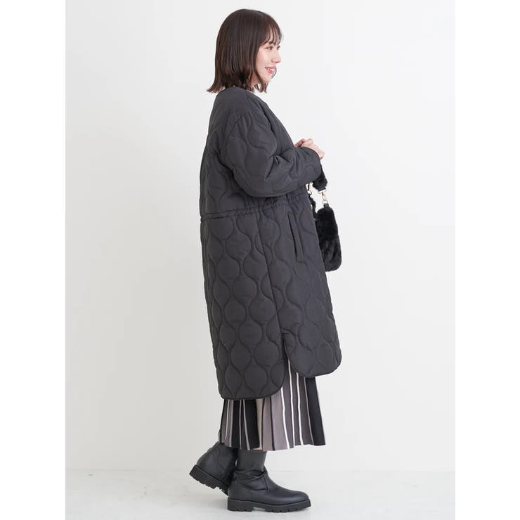 ひょうたんステッチキルトロングコート | Re-J＆SUPURE | 詳細画像21 