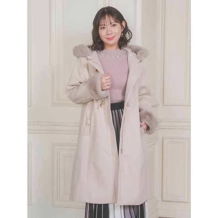 ビット付きフェイクファーロングコート | Re-J＆SUPURE | 詳細画像14 