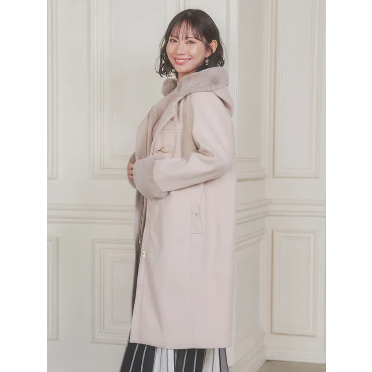 ビット付きフェイクファーロングコート | Re-J＆SUPURE | 詳細画像18 