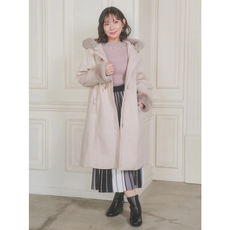 ビット付きフェイクファーロングコート | Re-J＆SUPURE | 詳細画像20 