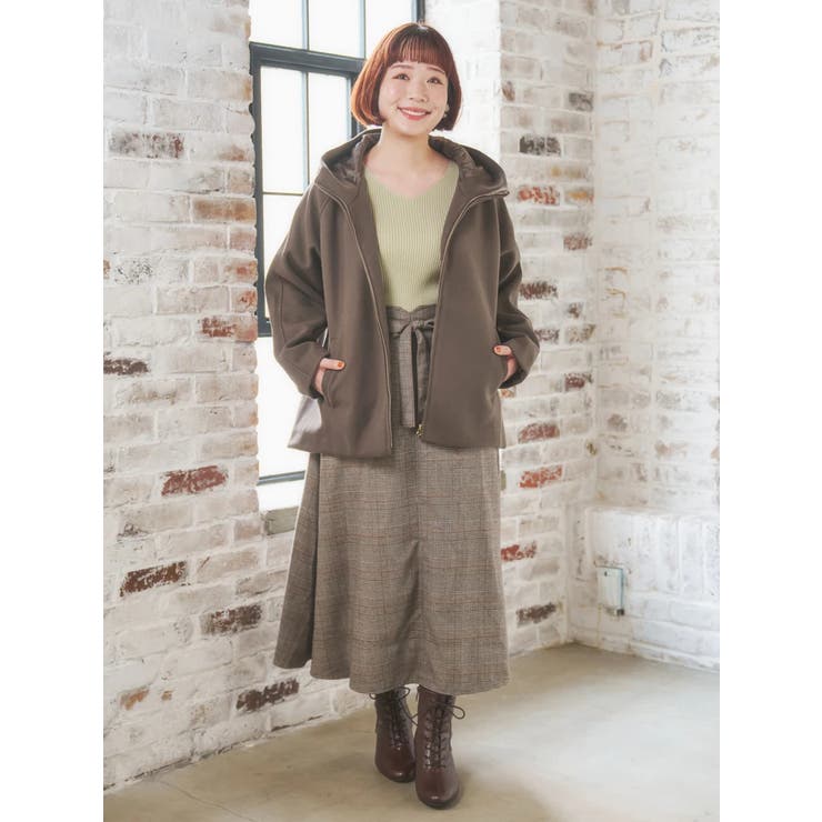 フェイクウールジップアップショートジャケット | Re-J＆SUPURE | 詳細画像8 