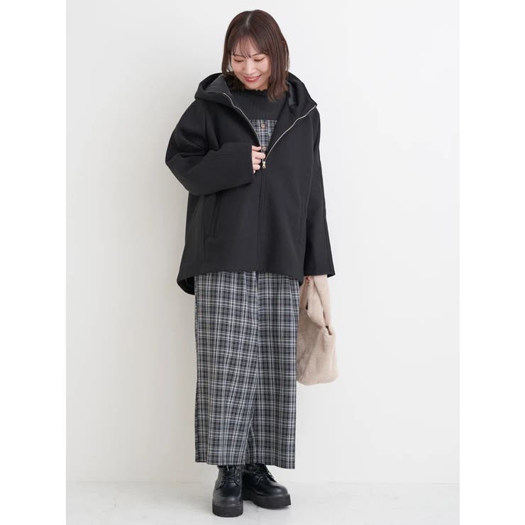 フェイクウールジップアップショートジャケット | Re-J＆SUPURE | 詳細画像21 