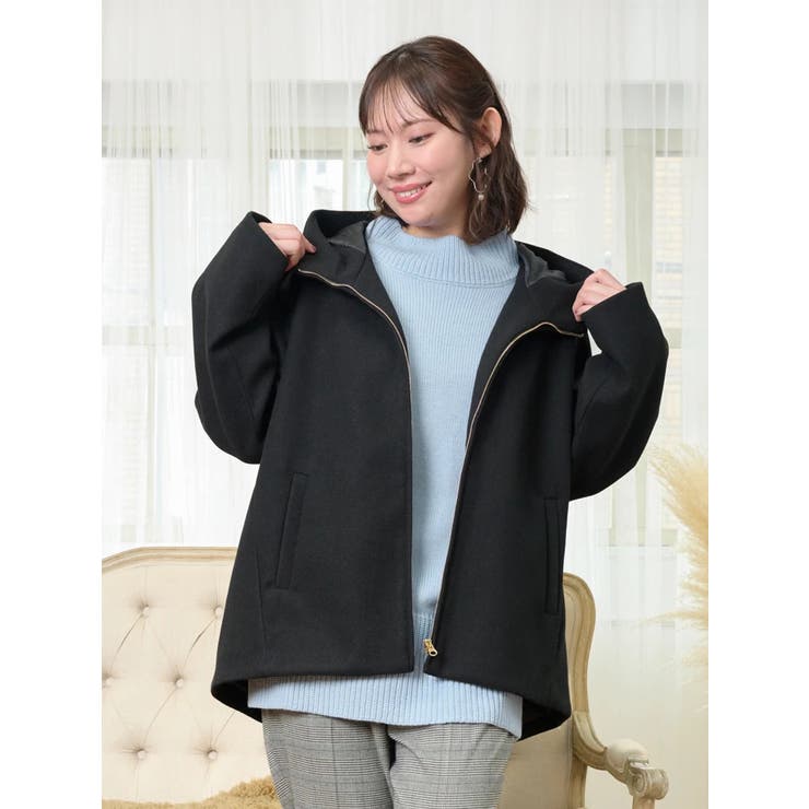 フェイクウールジップアップショートジャケット | Re-J＆SUPURE | 詳細画像26 