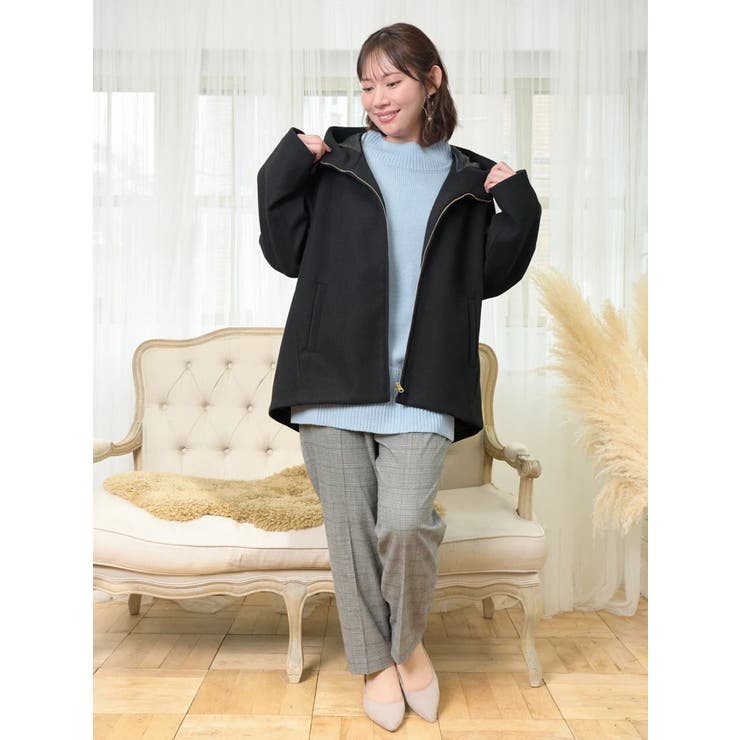 フェイクウールジップアップショートジャケット | Re-J＆SUPURE | 詳細画像29 