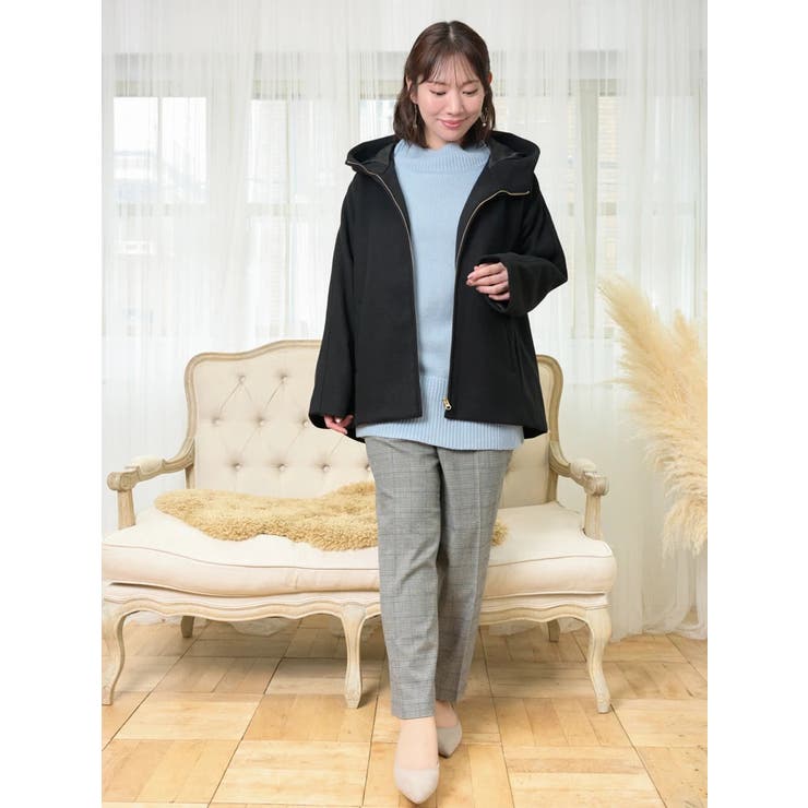 フェイクウールジップアップショートジャケット | Re-J＆SUPURE | 詳細画像30 