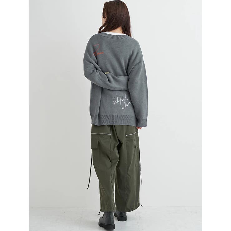 カラーロゴ刺繍カーディガン | Re-J＆SUPURE | 詳細画像21 