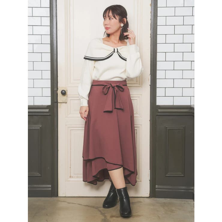 配色リボンケーププルオーバー | Re-J＆SUPURE | 詳細画像6 