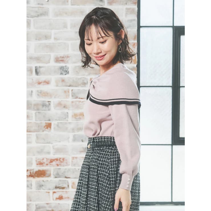 配色リボンケーププルオーバー | Re-J＆SUPURE | 詳細画像14 