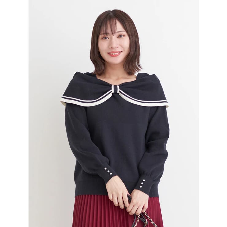 配色リボンケーププルオーバー | Re-J＆SUPURE | 詳細画像24 