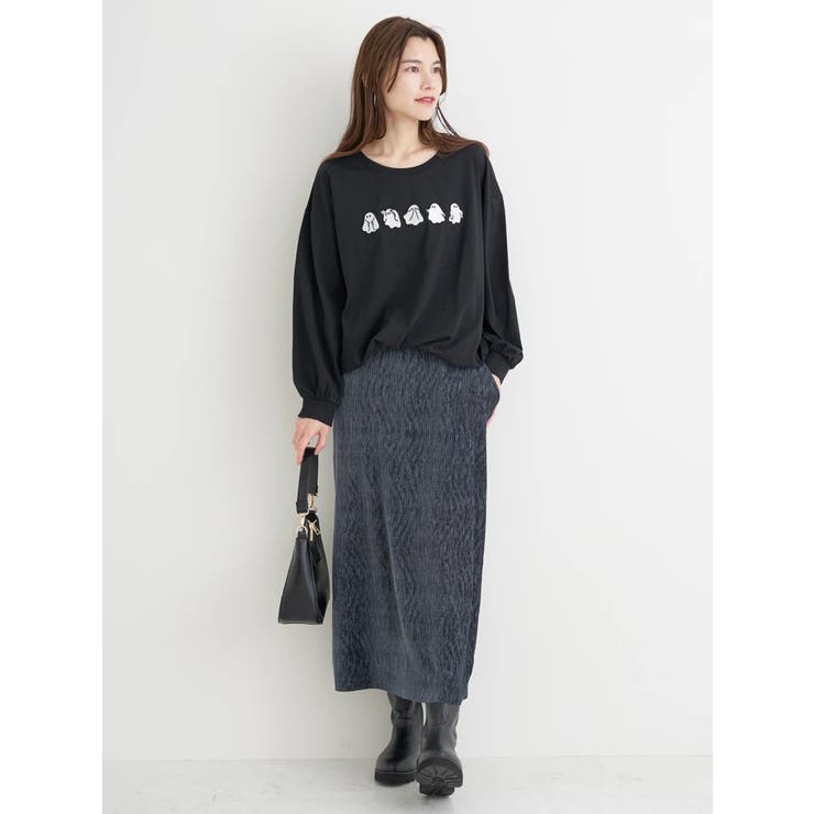 オバケ刺繍ロングTシャツ | Re-J＆SUPURE | 詳細画像9 