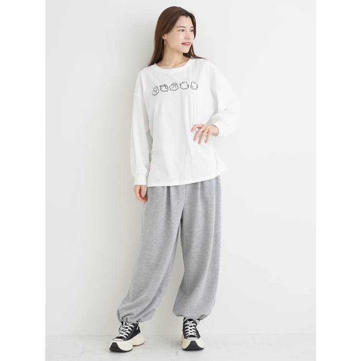 オバケ刺繍ロングTシャツ | Re-J＆SUPURE | 詳細画像17 