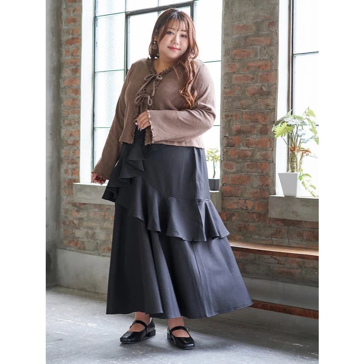 【Kannaコラボ】起毛ラッフルフリルスカート | Re-J＆SUPURE | 詳細画像7 