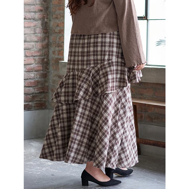 【Kannaコラボ】起毛ラッフルフリルスカート | Re-J＆SUPURE | 詳細画像15 