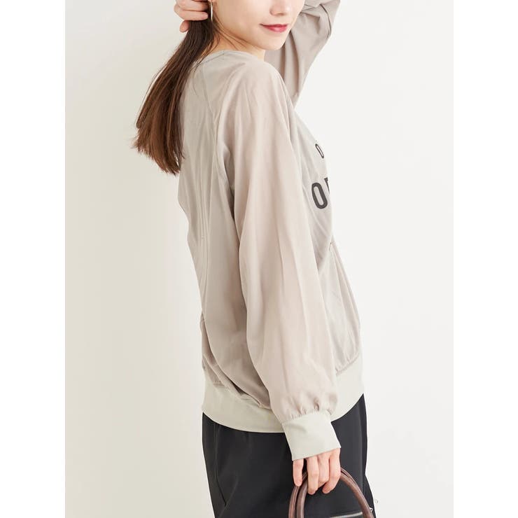 ニットジョーゼットゆるロゴプルオーバー | Re-J＆SUPURE | 詳細画像5 