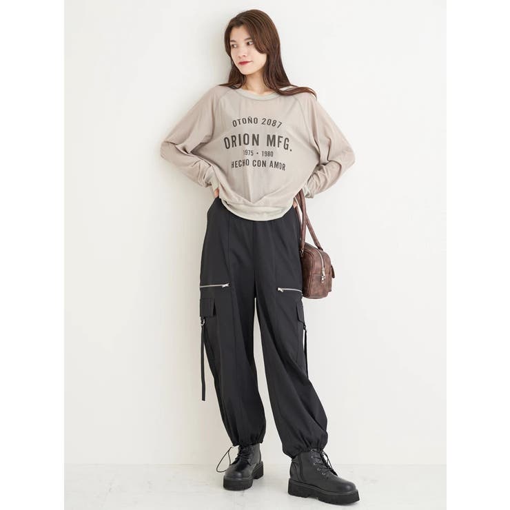 ニットジョーゼットゆるロゴプルオーバー | Re-J＆SUPURE | 詳細画像9 