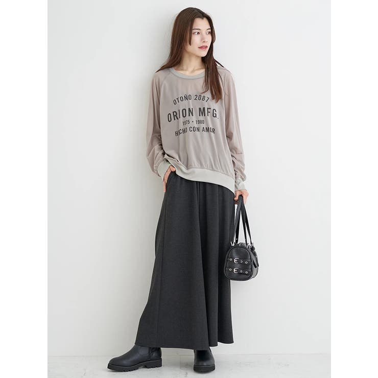 ニットジョーゼットゆるロゴプルオーバー | Re-J＆SUPURE | 詳細画像12 