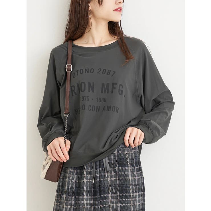 ニットジョーゼットゆるロゴプルオーバー | Re-J＆SUPURE | 詳細画像15 