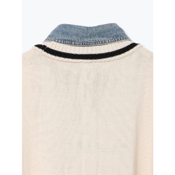 デニム切替ニットカーディガン | Re-J＆SUPURE | 詳細画像31 