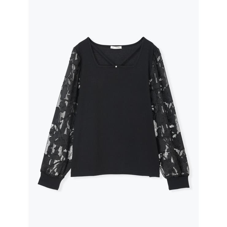 スクエアネック袖花柄シアープルオーバー | Re-J＆SUPURE | 詳細画像33 