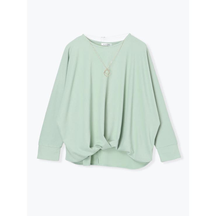 アクセサリー付き裾タックドルマンプルオーバー | Re-J＆SUPURE | 詳細画像1 