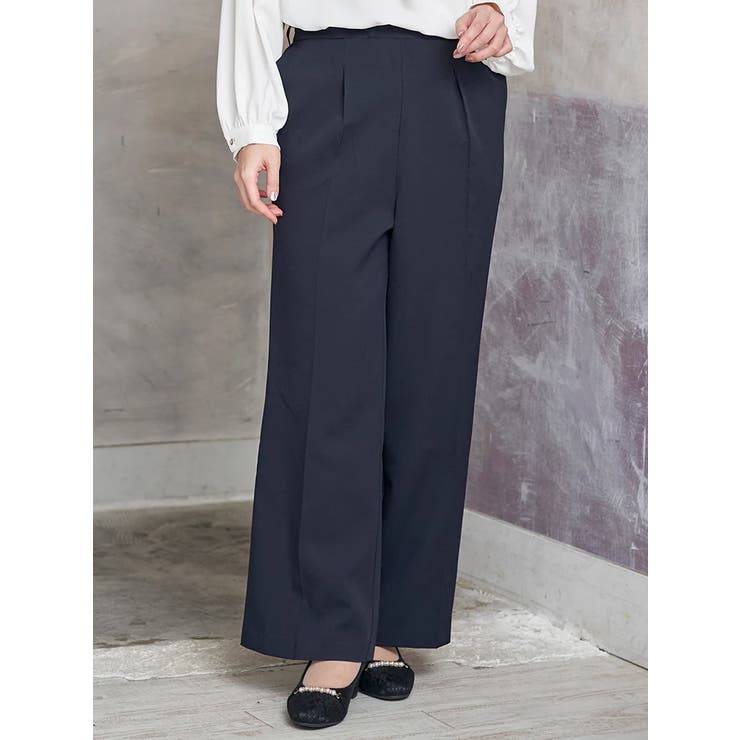 紺 | 【マルチストレッチ】ストレートパンツ（セットアップ可) | Re-J＆SUPURE