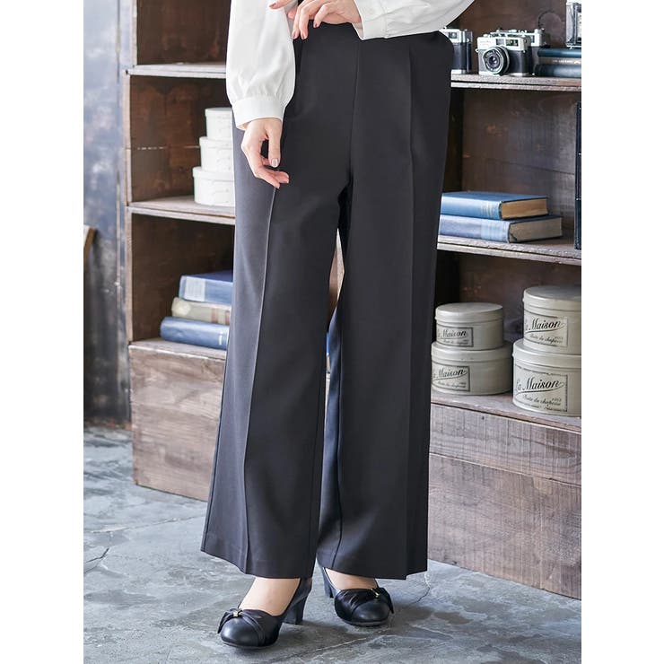 黒 | 【マルチストレッチ】ストレートパンツ（セットアップ可) | Re-J＆SUPURE