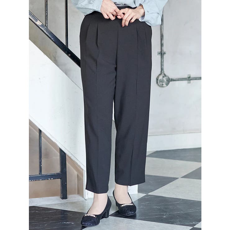 黒 | 【ストレッチツイル】テーパードパンツ(セットアップ可) | Re-J＆SUPURE