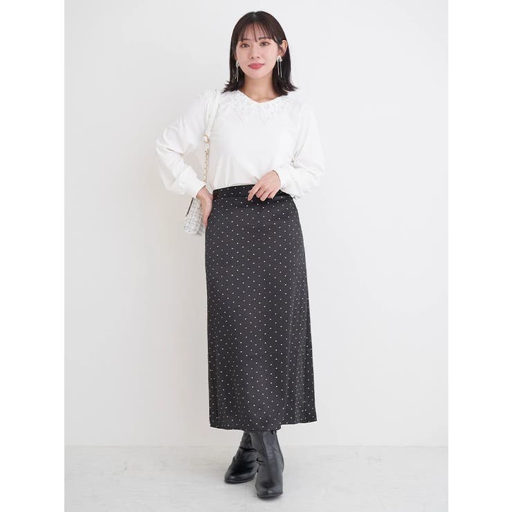 【WEB限定】サテンドットAラインスカート | Re-J＆SUPURE | 詳細画像25 