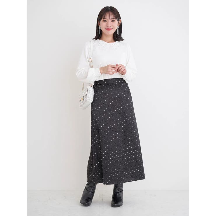 【WEB限定】サテンドットAラインスカート | Re-J＆SUPURE | 詳細画像26 
