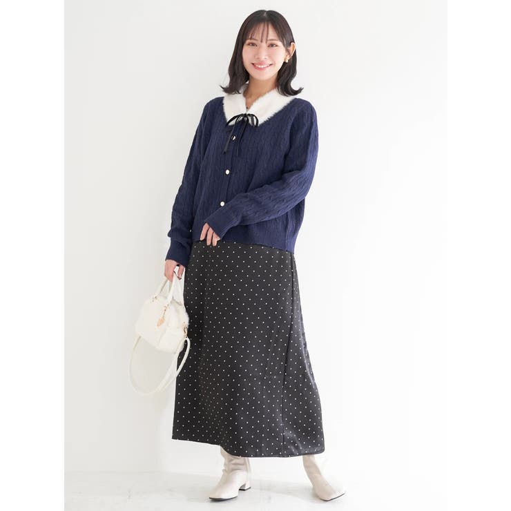 【WEB限定】サテンドットAラインスカート | Re-J＆SUPURE | 詳細画像32 