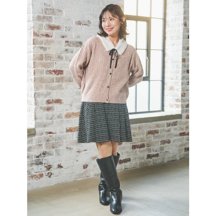 パールベルト付きボックスプリーツミニスカート | Re-J＆SUPURE | 詳細画像12 