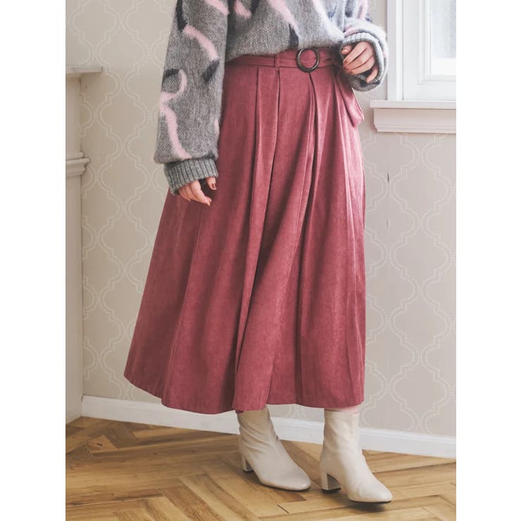 ベルト付きコーデュロイスカート | Re-J＆SUPURE | 詳細画像2 