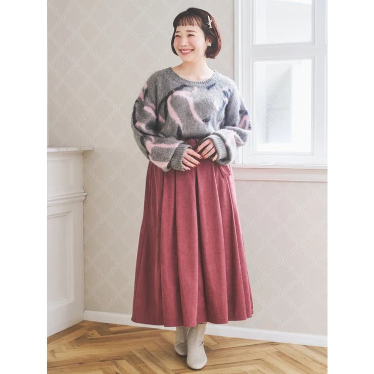 ベルト付きコーデュロイスカート | Re-J＆SUPURE | 詳細画像7 