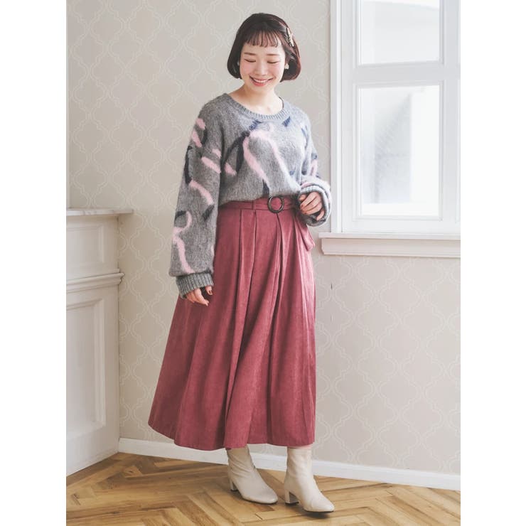 ベルト付きコーデュロイスカート | Re-J＆SUPURE | 詳細画像8 