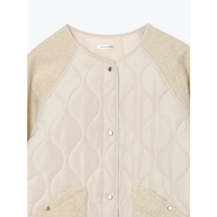 異素材切り替えキルティングコート | Re-J＆SUPURE | 詳細画像34 