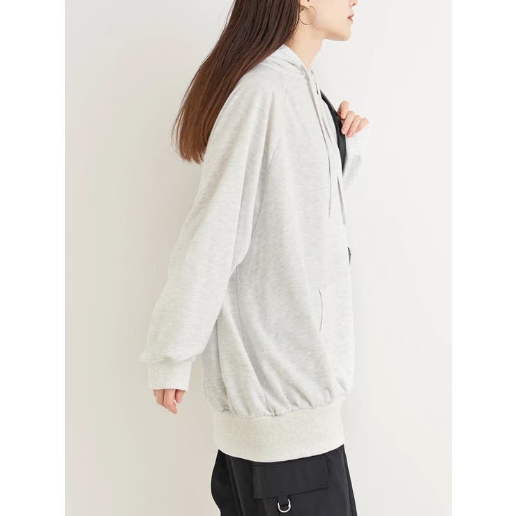 オーバーサイズ裏毛プルパーカー | Re-J＆SUPURE | 詳細画像5 