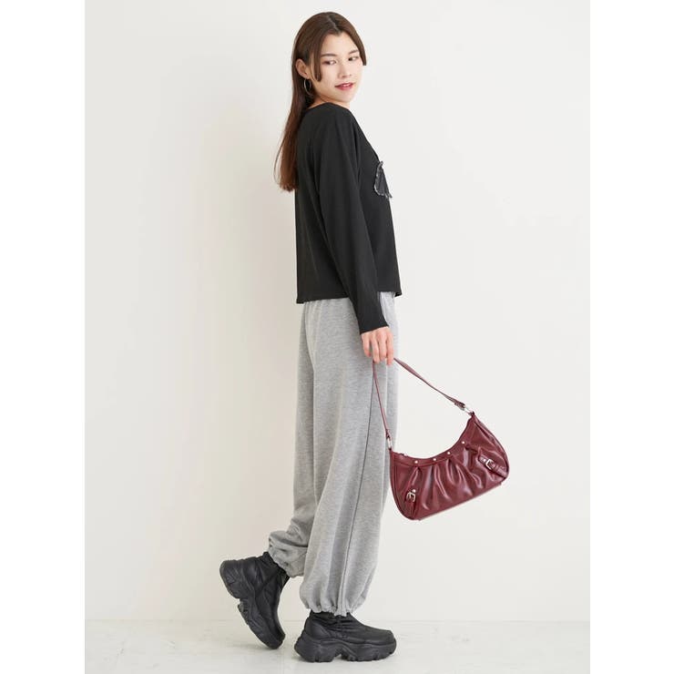 ロゴ刺繍ワッペン付きレースアップトップス | Re-J＆SUPURE | 詳細画像22 