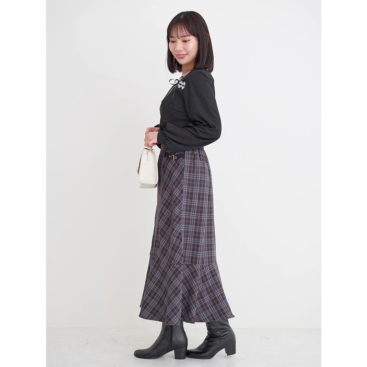 レース×リボンスクエアネックトップス | Re-J＆SUPURE | 詳細画像10 