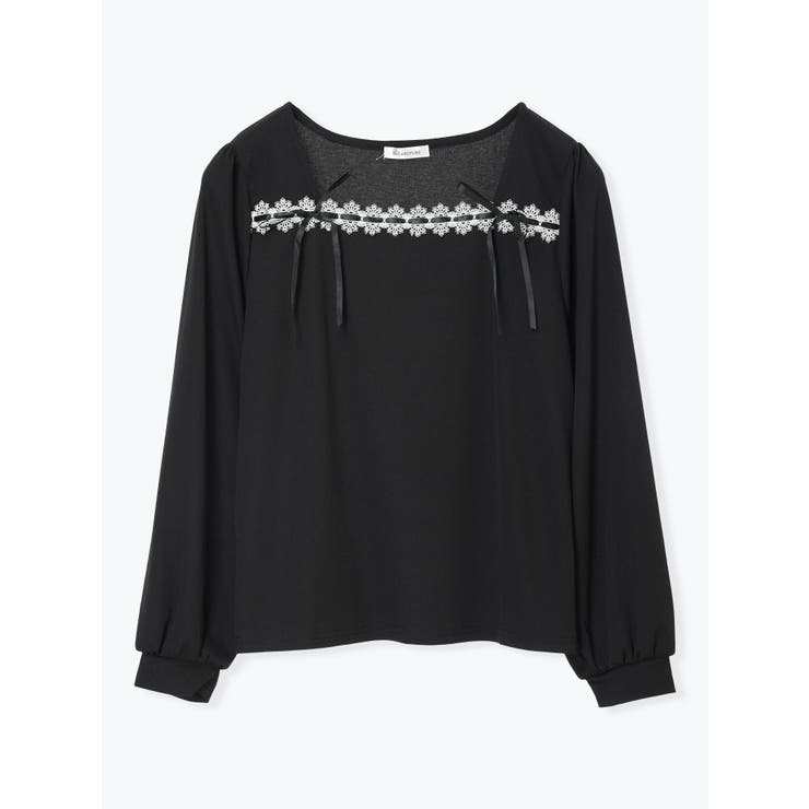 レース×リボンスクエアネックトップス | Re-J＆SUPURE | 詳細画像25 