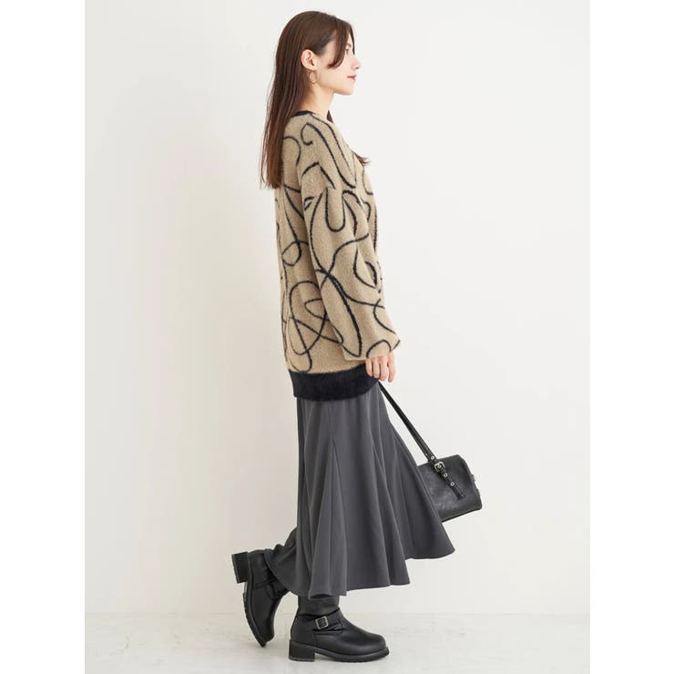 ラインジャガードフェザーニットカーディガン | Re-J＆SUPURE | 詳細画像8 