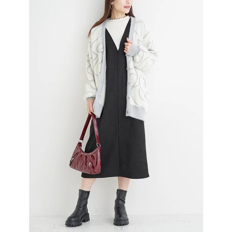 ラインジャガードフェザーニットカーディガン | Re-J＆SUPURE | 詳細画像19 