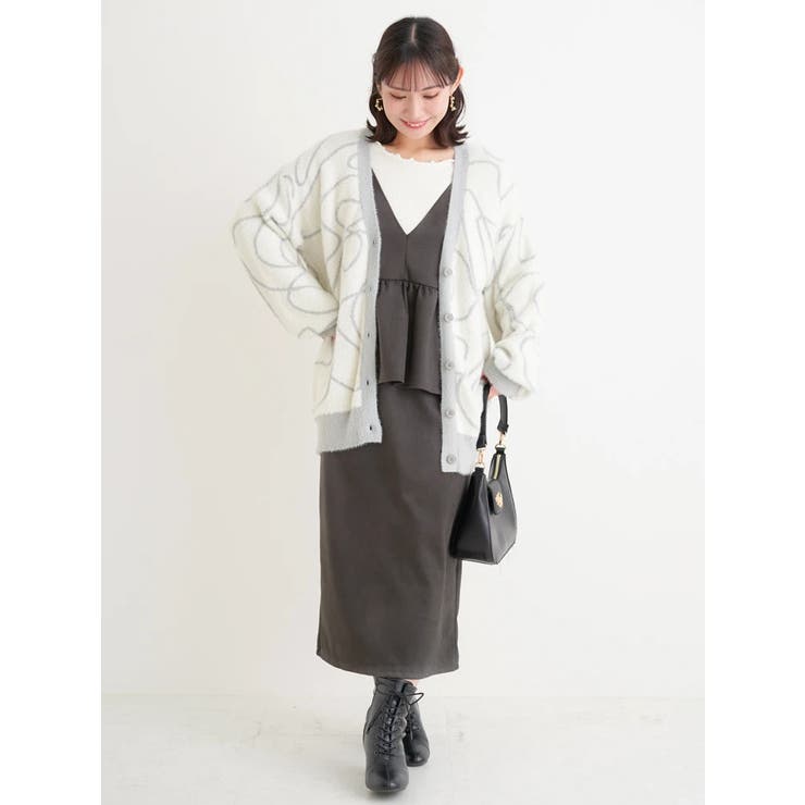 ラインジャガードフェザーニットカーディガン | Re-J＆SUPURE | 詳細画像21 