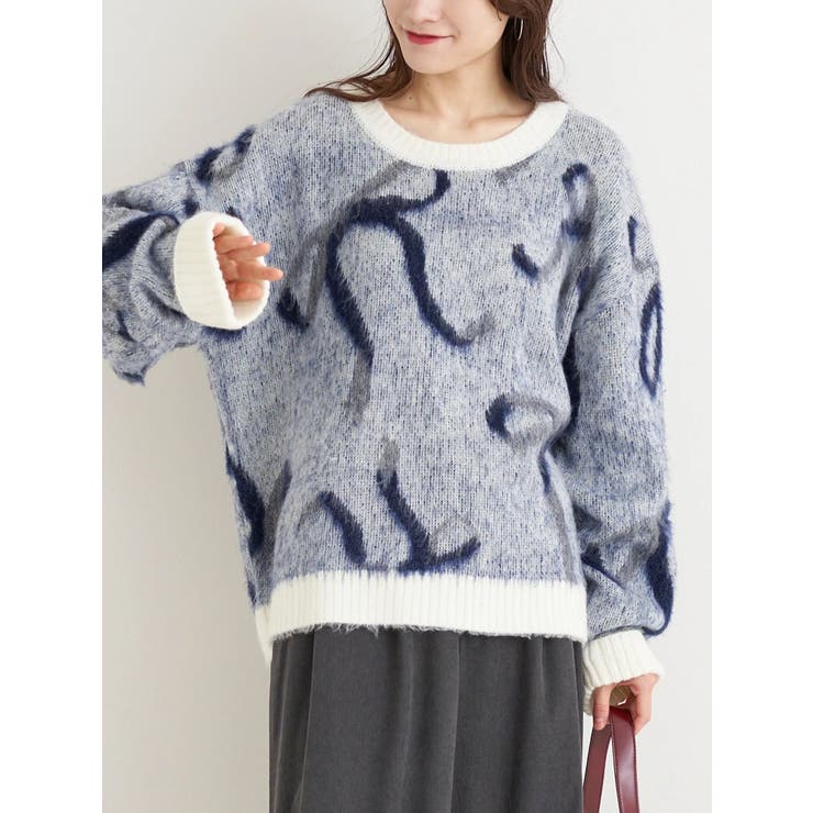 リボンジャガードフェザーニットトップス | Re-J＆SUPURE | 詳細画像21 