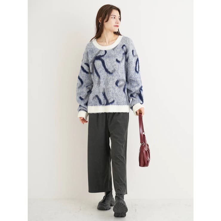 リボンジャガードフェザーニットトップス | Re-J＆SUPURE | 詳細画像26 