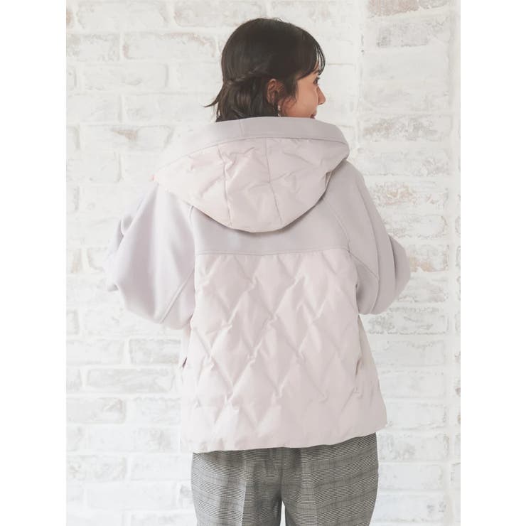 ウール切り替えフードダウンジャケット | Re-J＆SUPURE | 詳細画像6 